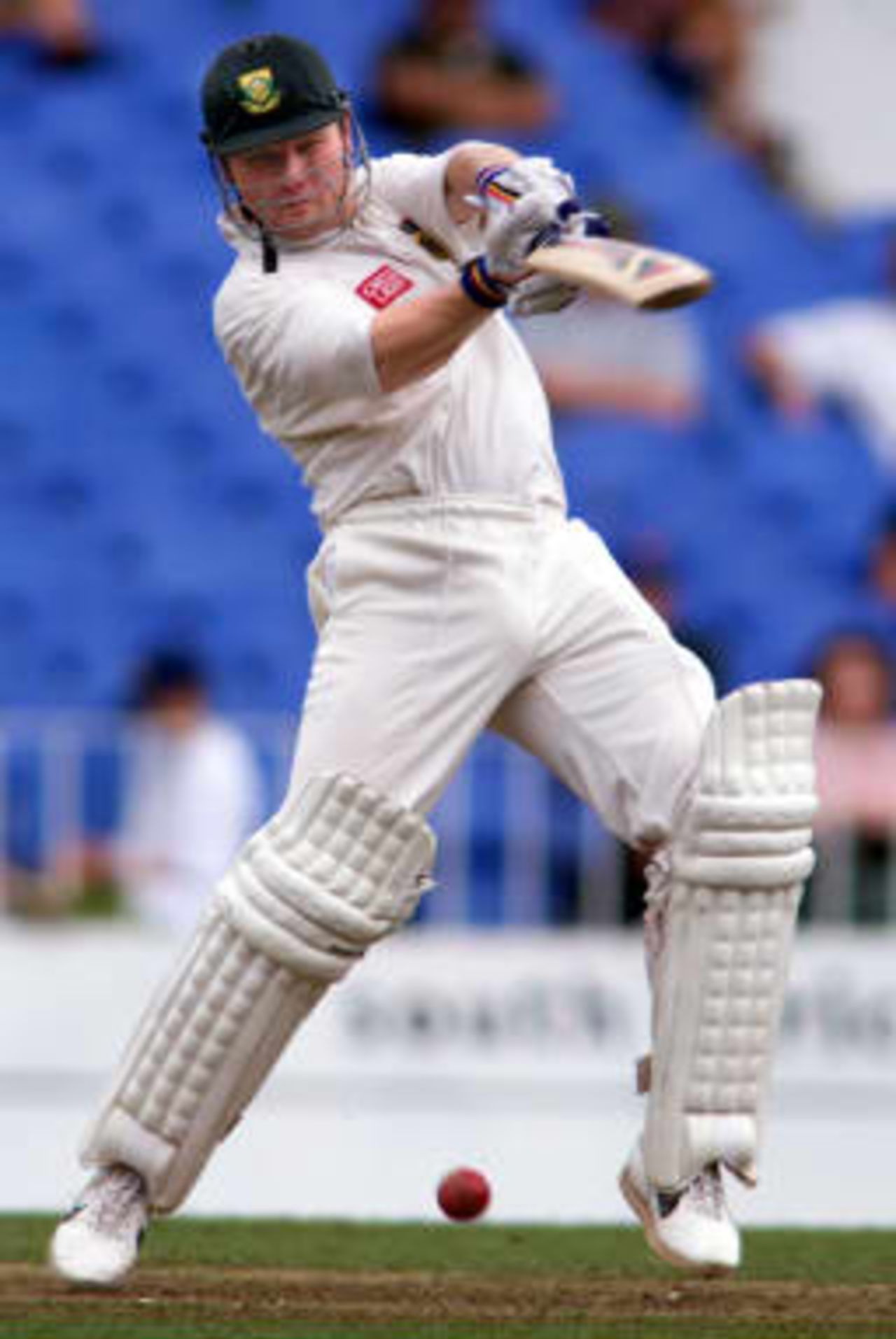 Cullinan cover drives during his 85* - South Africa in New Zealand, 1998/99, 1st Test, New Zealand v South Africa, Eden Park, Auckland 27 February 1999