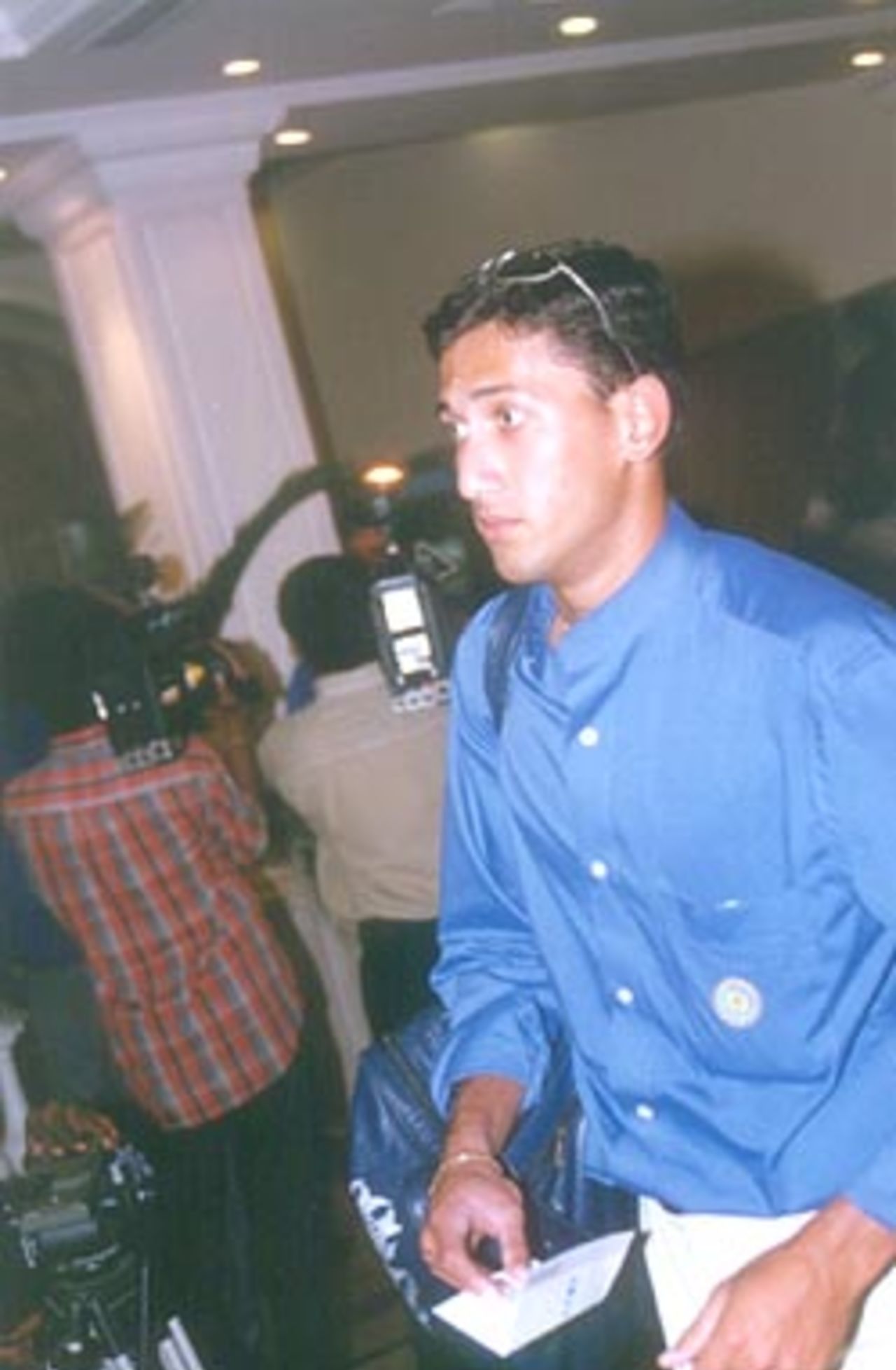 Ajit Agarkar at the Radisson Hotel, Chennai, 01 Febuary 2000