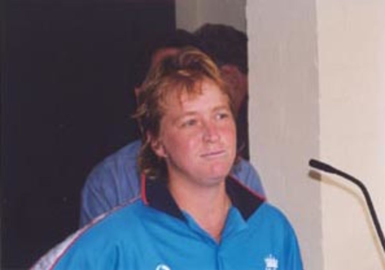 Karen Smithies post match presentation, Australia vs England at Bowral, 1 Feb 2000