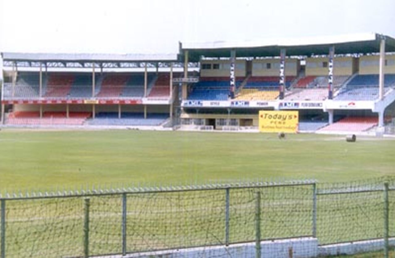 A view from the Pavilion at Green Park Stadium, Kanpur