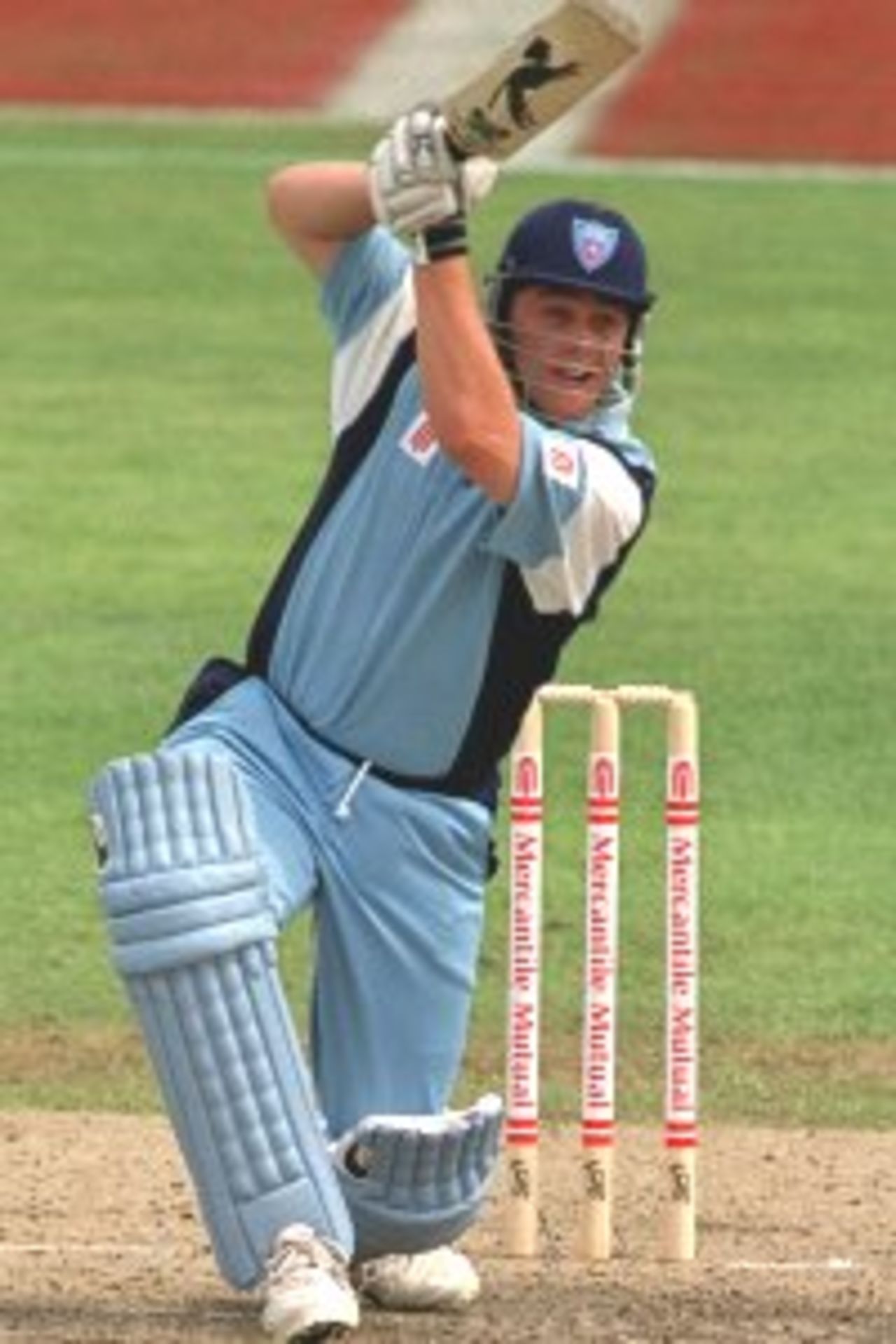 10 Oct 1999: Mark Higgs of NSW batting during the Mercantile Mutual Cup match between NSW v Victoria at North Sydney Oval, Sydney, Australia.