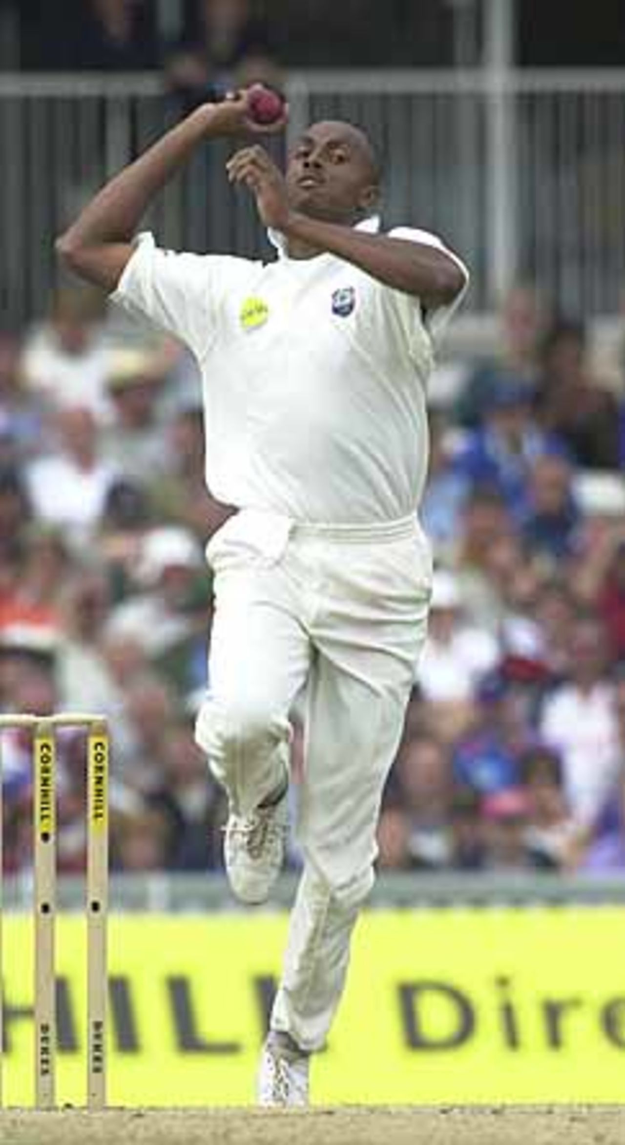 Pictured in the 2000 series England v West Indies 1st Test at Birmingham