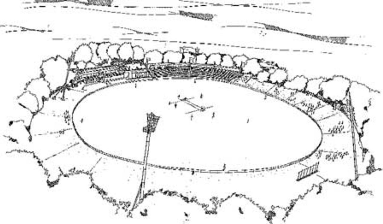 An artist's impression of the completed WestpacTrust Park, Hamilton redevelopment