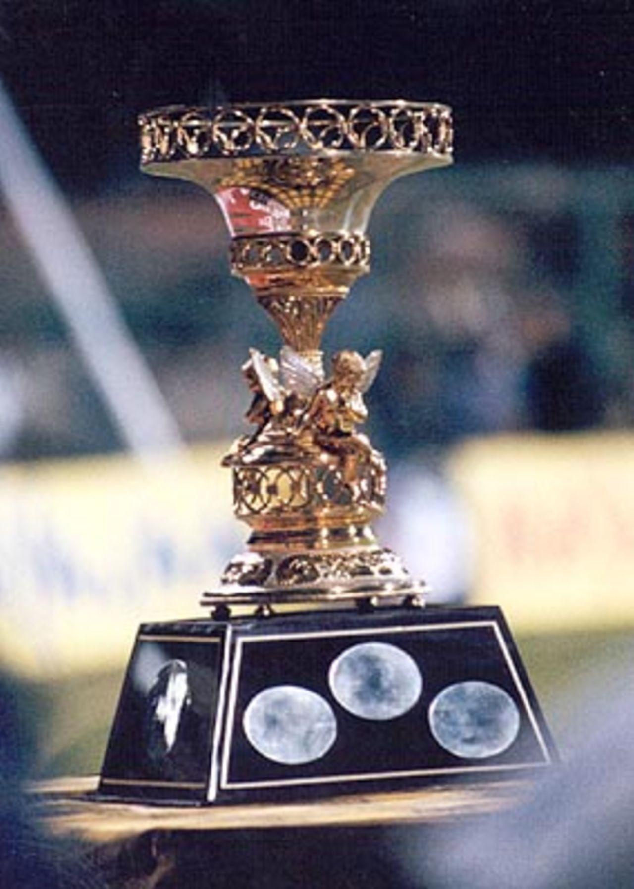 A snapshot of the NKP Salve - Challenger Trophy. Challenger Series 2000/01, Final, India v India 'A', MA Chidambaram Stadium, Chepauk, Chennai, 15 Feb 2001