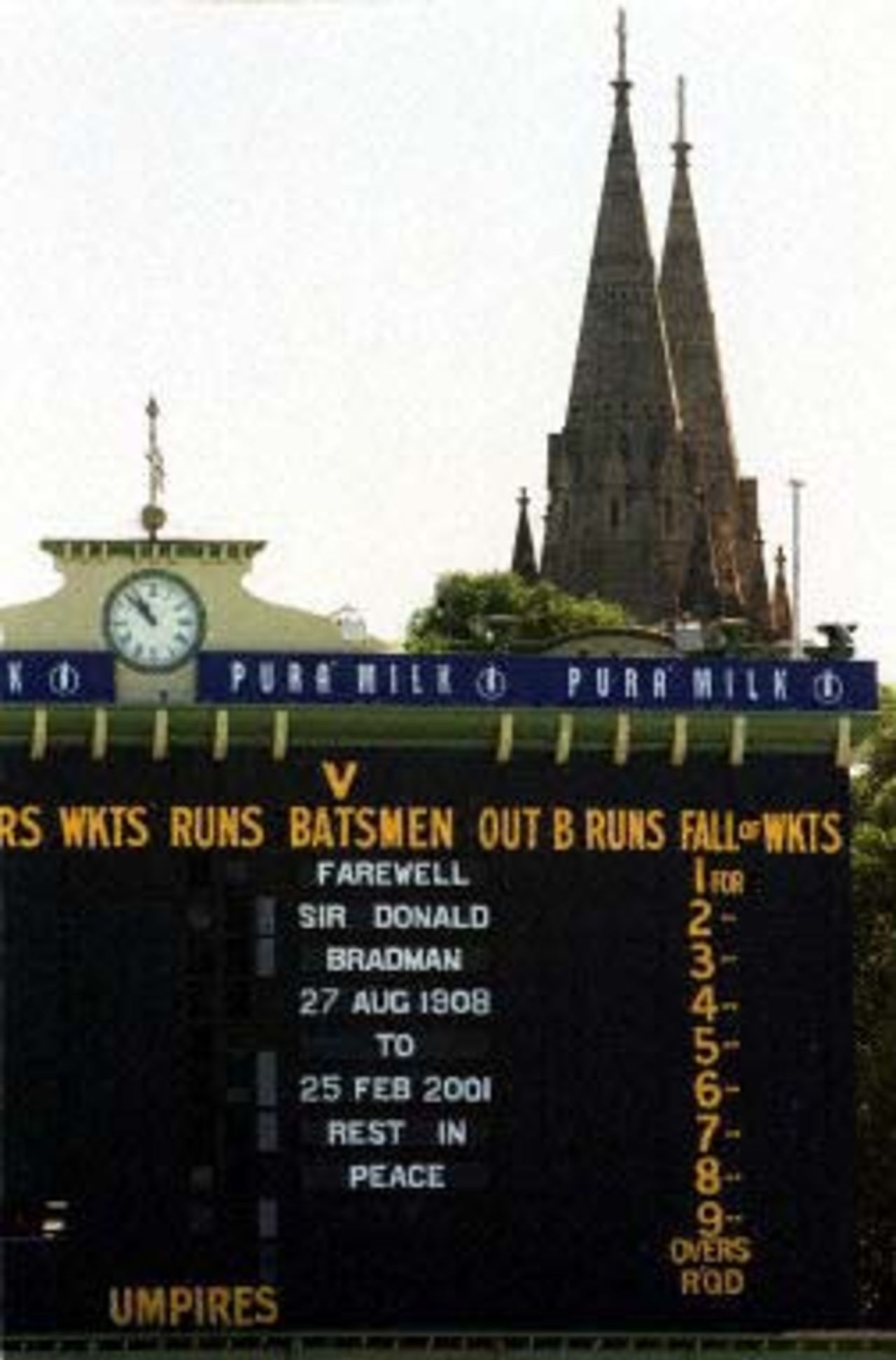 Marking his death 25 February 2001