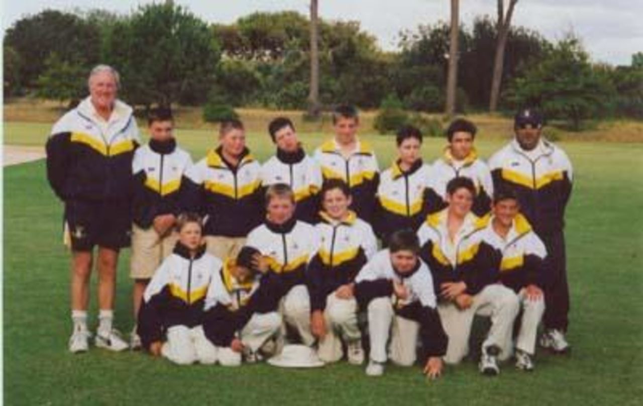 Hampshire Under 13s on Cape Town Tour January 2002 with coaches Alan Rowe and Raj Maru