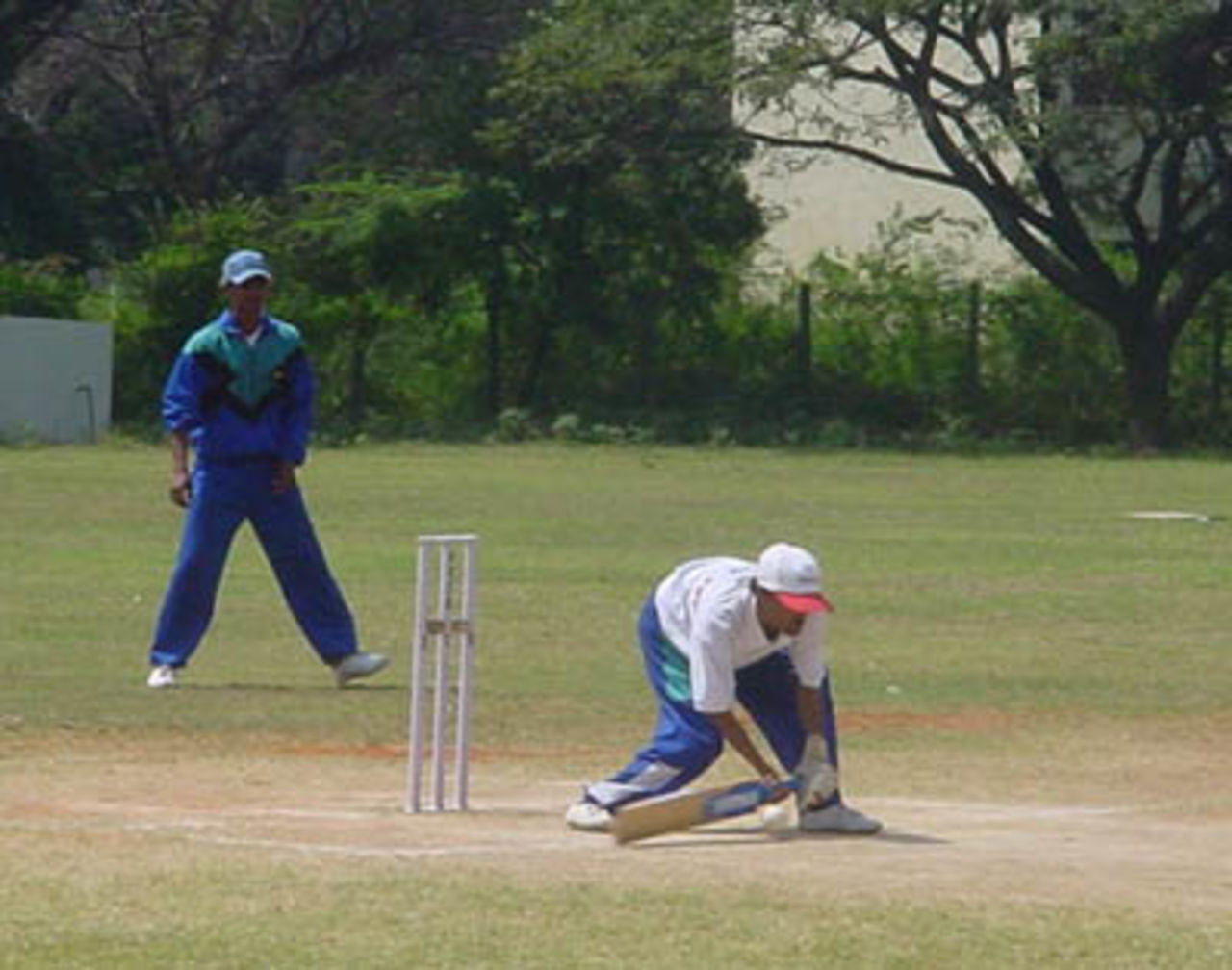 Action from the HSBC National Cricket Tournament for the Blind at Chennai