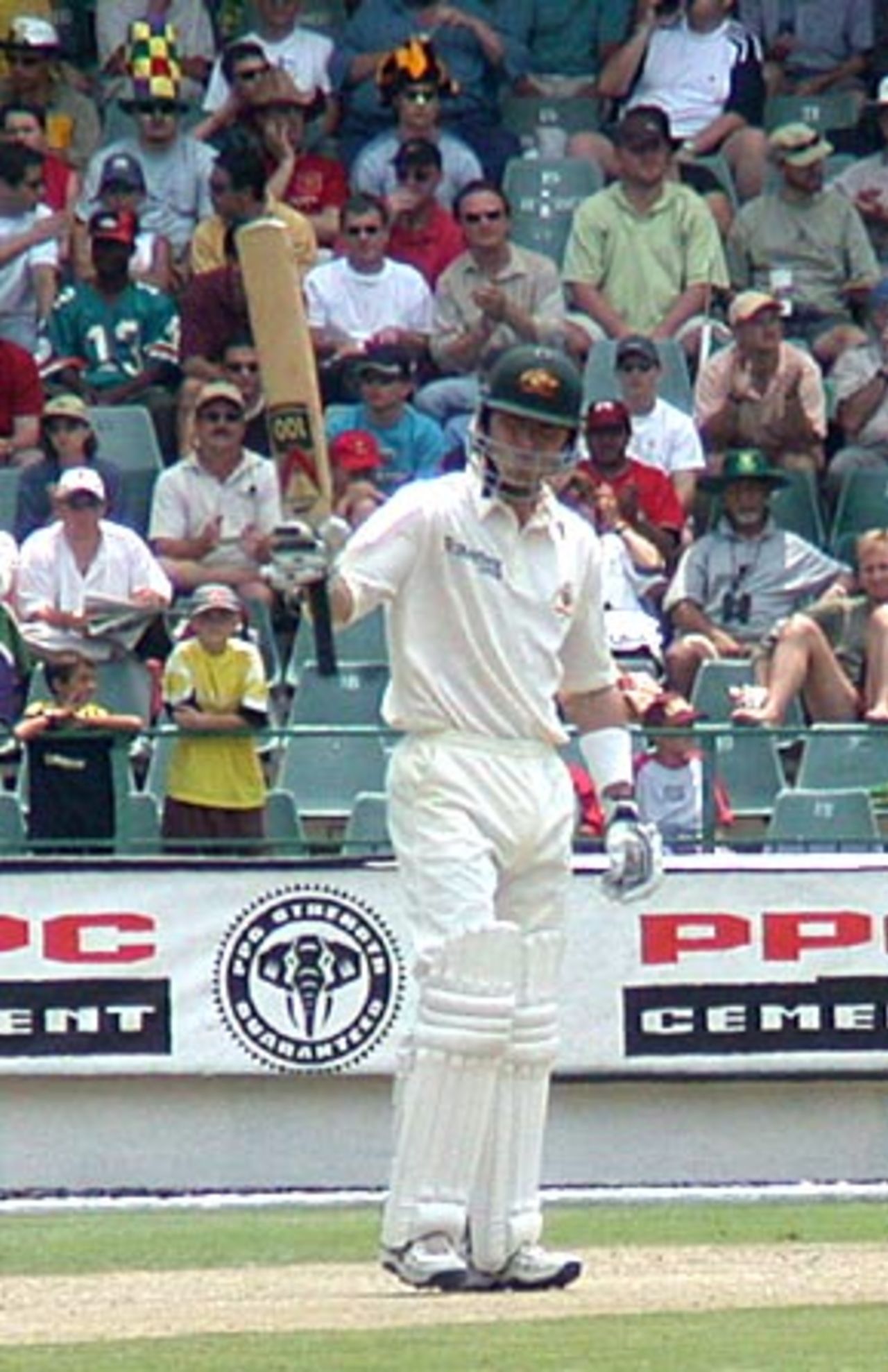 Damien Martyn reaches his fifty