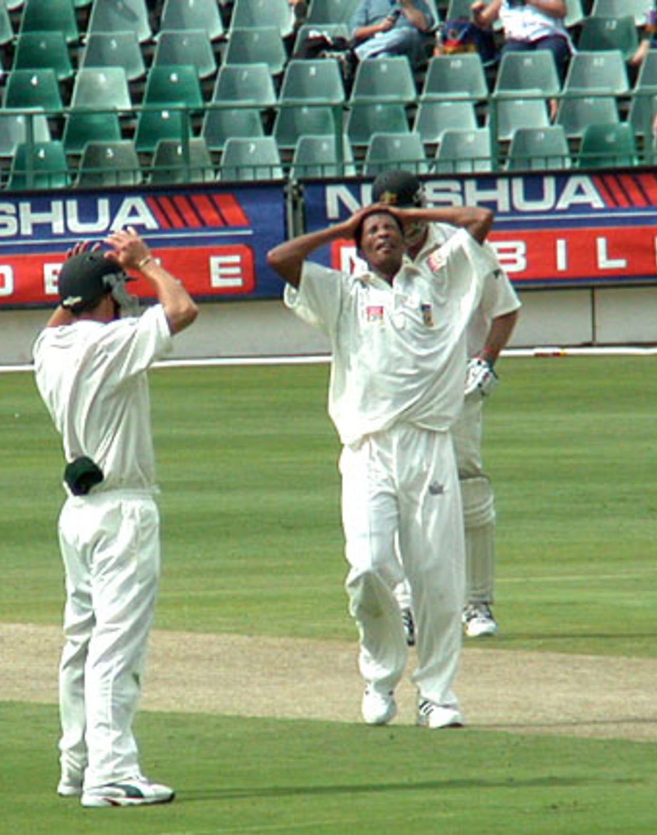 Another close call for the luckless Makhaya Ntini