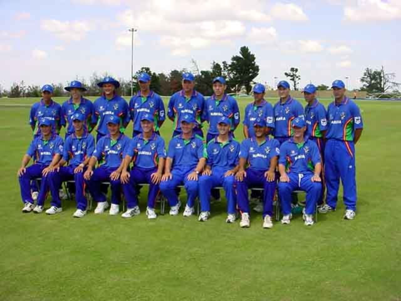 Namibia Team before the start of Gauteng match 3rd February 2003