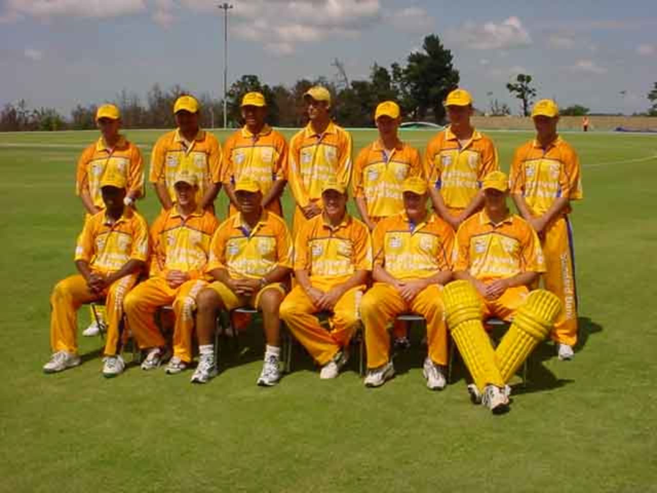 Gauteng Team before the start of Nambia match 3rd February 2003