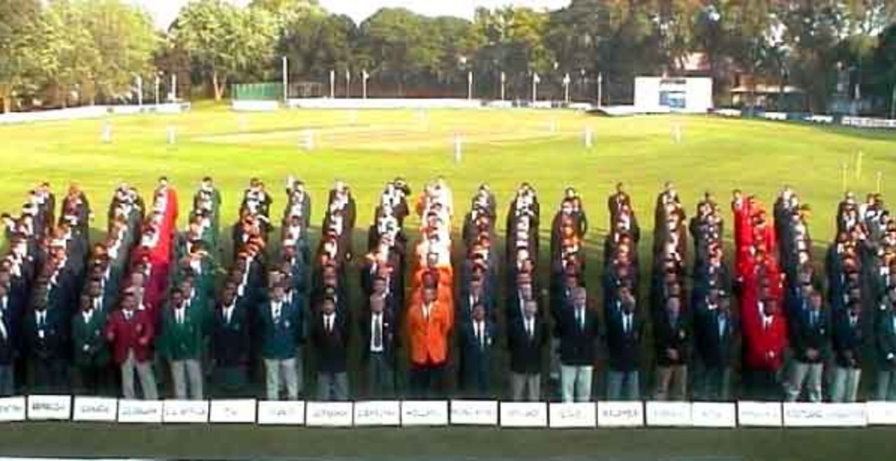 Teams at opening ceremony