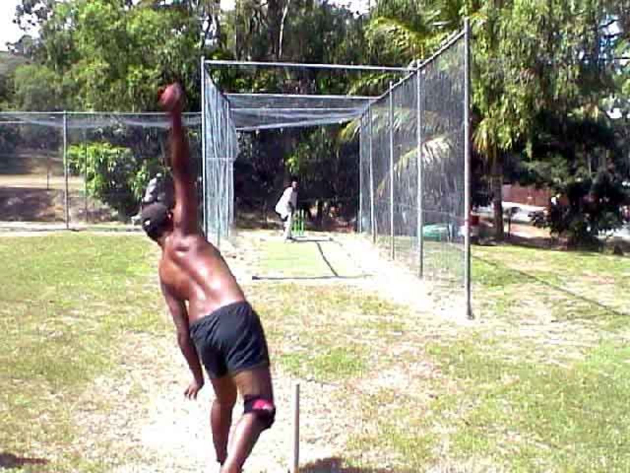 Bowling in the nets