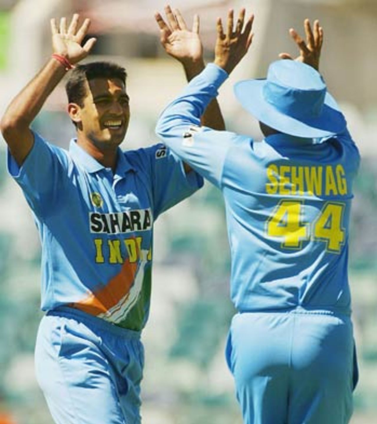 Amit Bhandari made a good comeback to the Indian team, bowling with pace, India v Zimbabwe, 12th ODI, VB Series, Perth, February 3rd, 2004