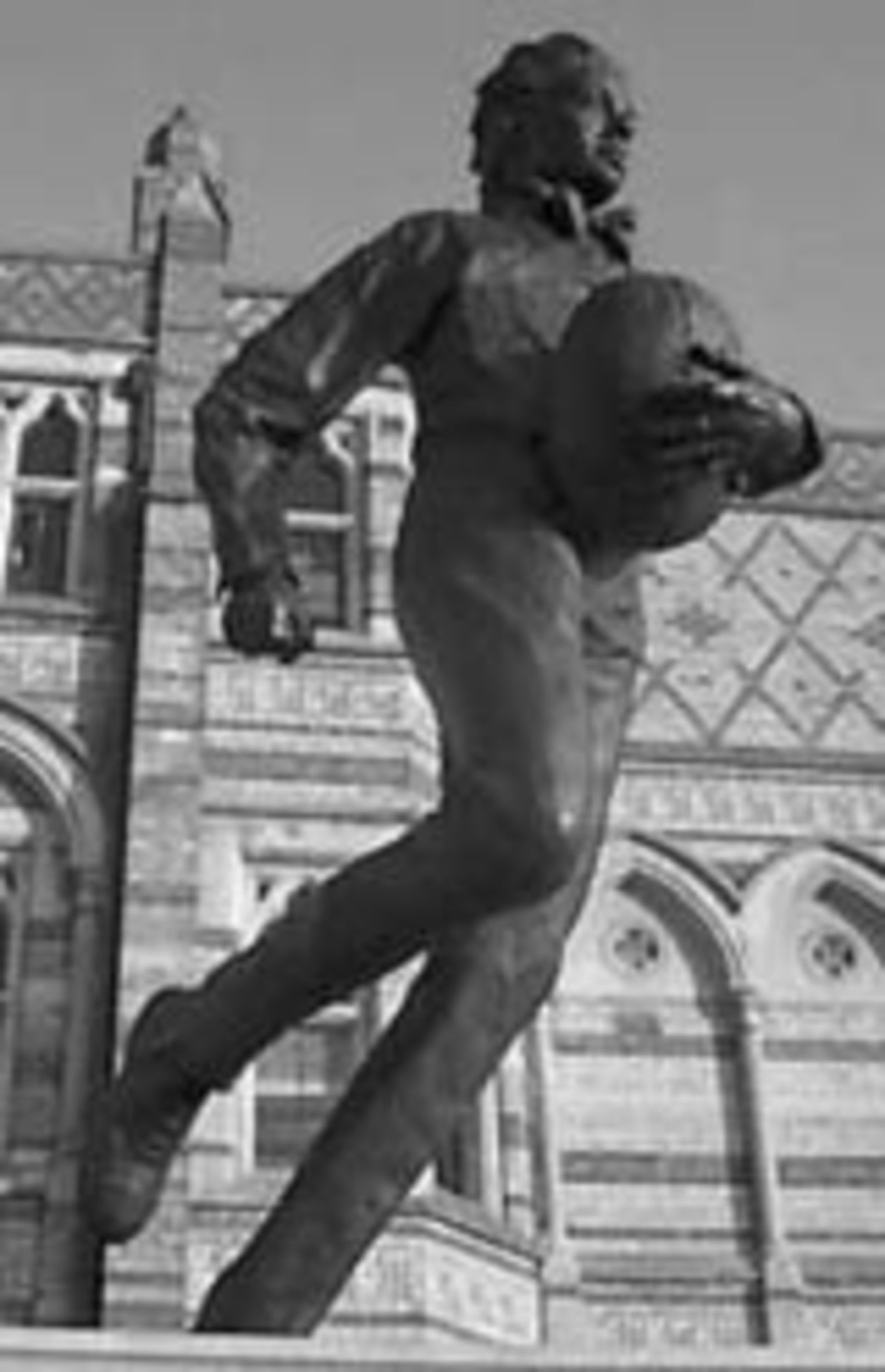 William Webb Ellis statue at Rugby School
