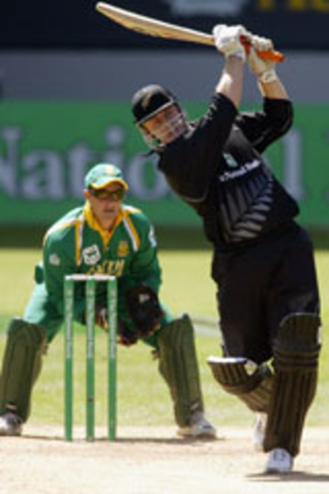 Scott Styris hits out, New Zealand v South Africa, 1st ODI, Auckland, Febraury 13, 2004
