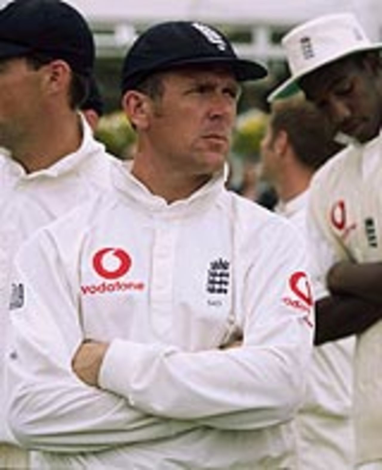 Alec Stewart faces up to another defeat, England v Australia, 4th Test, 2001