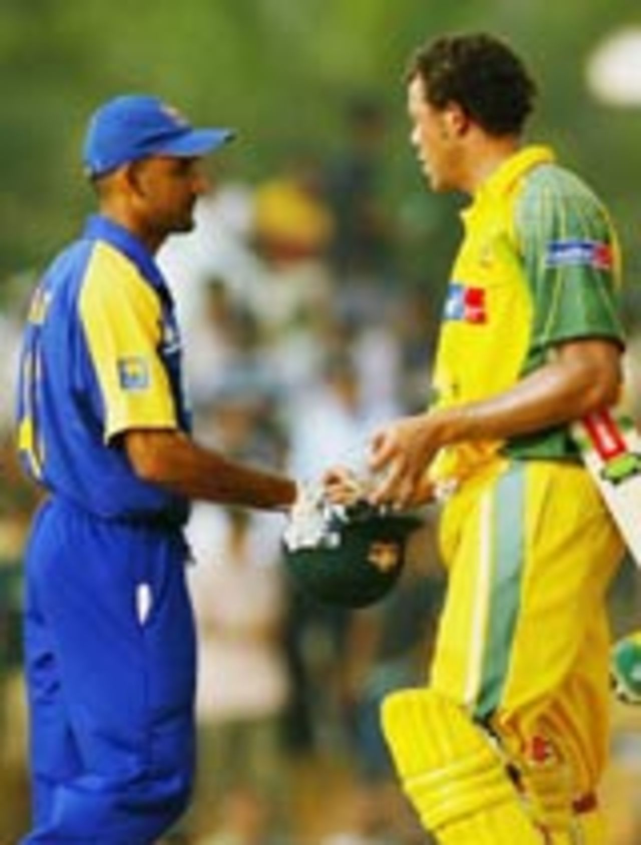 Andy Symonds was recalled after wrongly being adjudged lbw, Sri Lanka v Australia, 2nd ODI, Dambulla, February 22, 2004