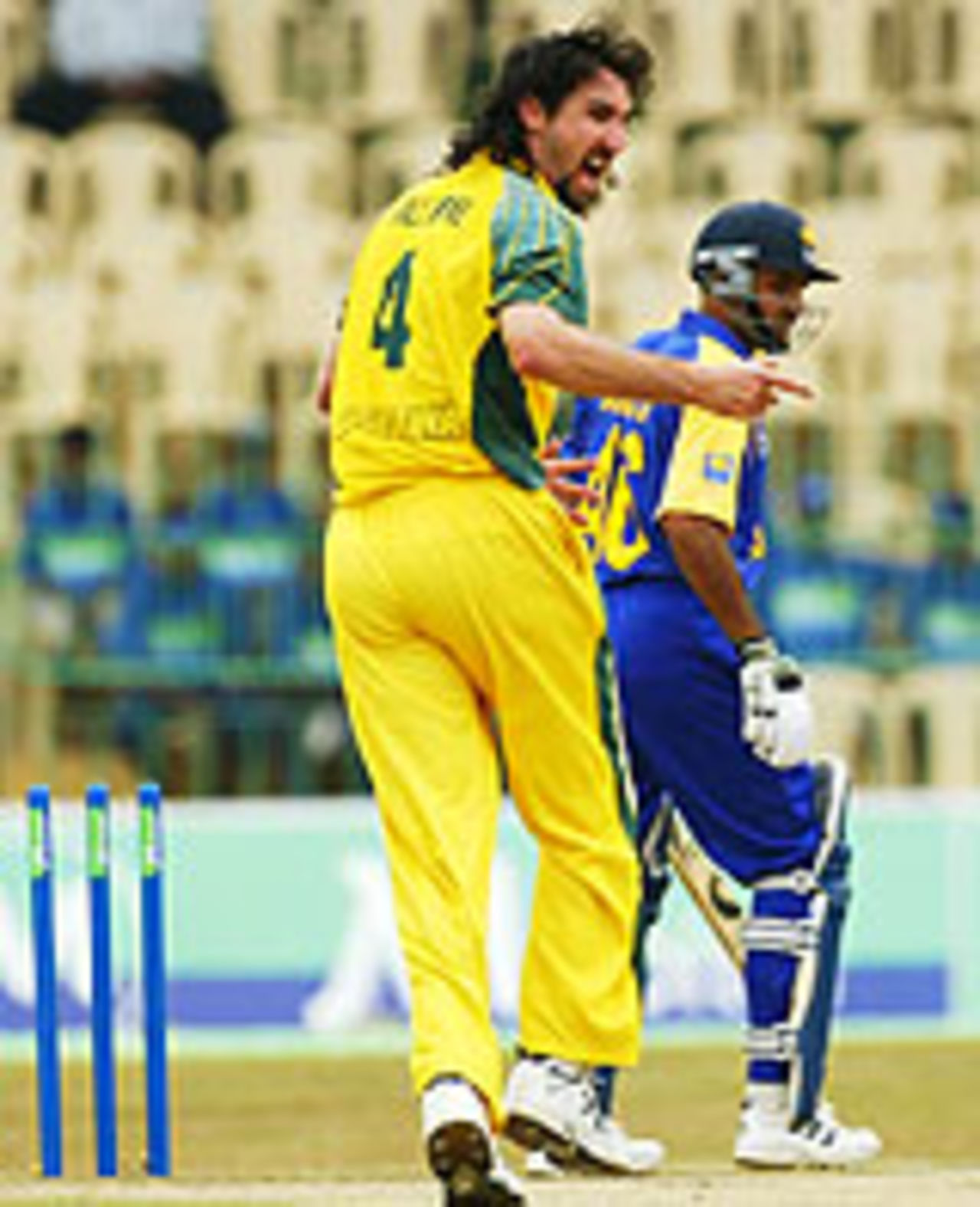 Jason Gillespie bowled a peerless opening spell, Sri Lanka v Australia, Colombo, February 25, 2004