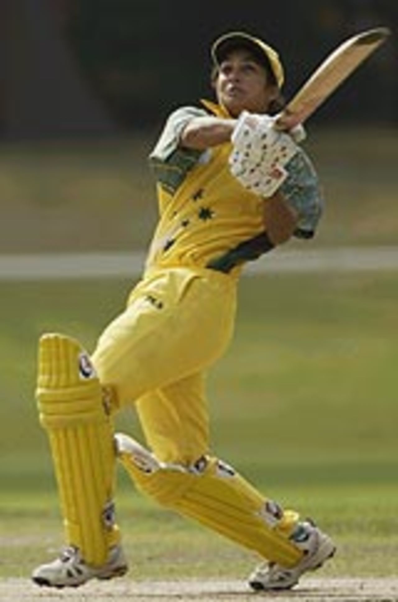 Australia's Lisa Sthalekar hits out en route to victory in the fifth ODI in Melbourne