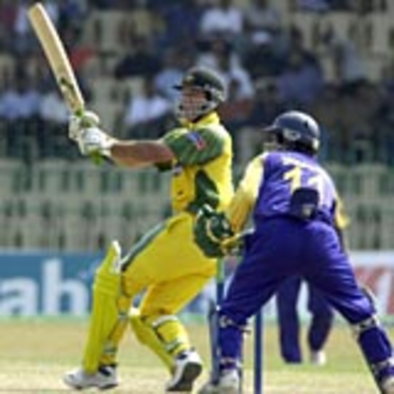 Ricky Ponting hits out on his way to 67, Sri Lanka v Australia, Colombo, February 27, 2004