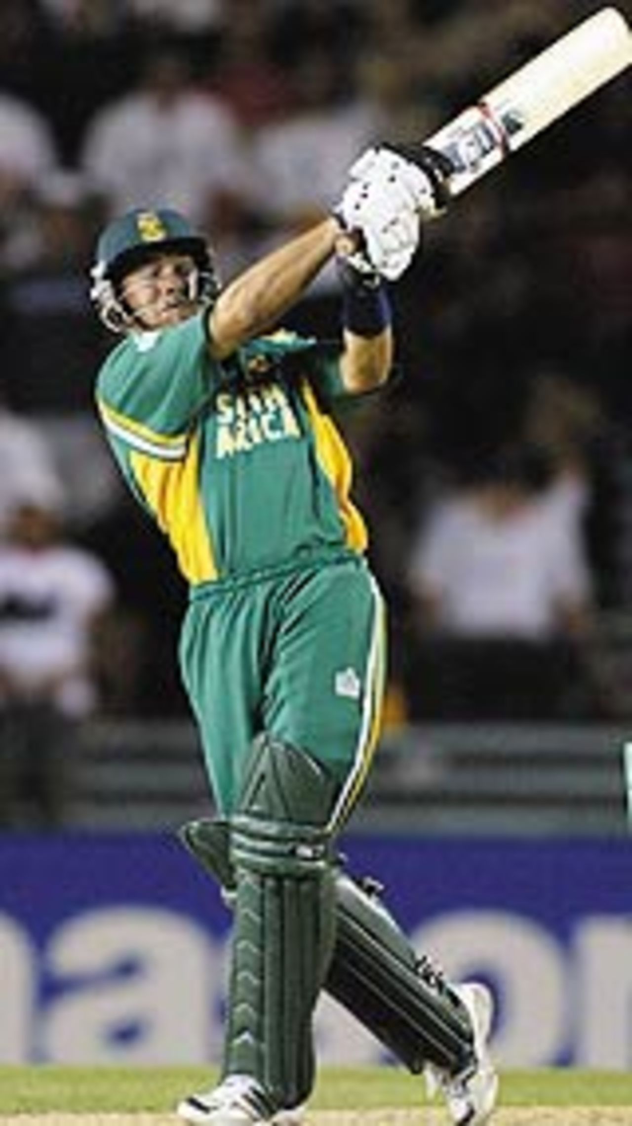 Mark Boucher of South Africa hits out, New Zealand v South Africa, 1st ODI, Auckland, February 13, 2003