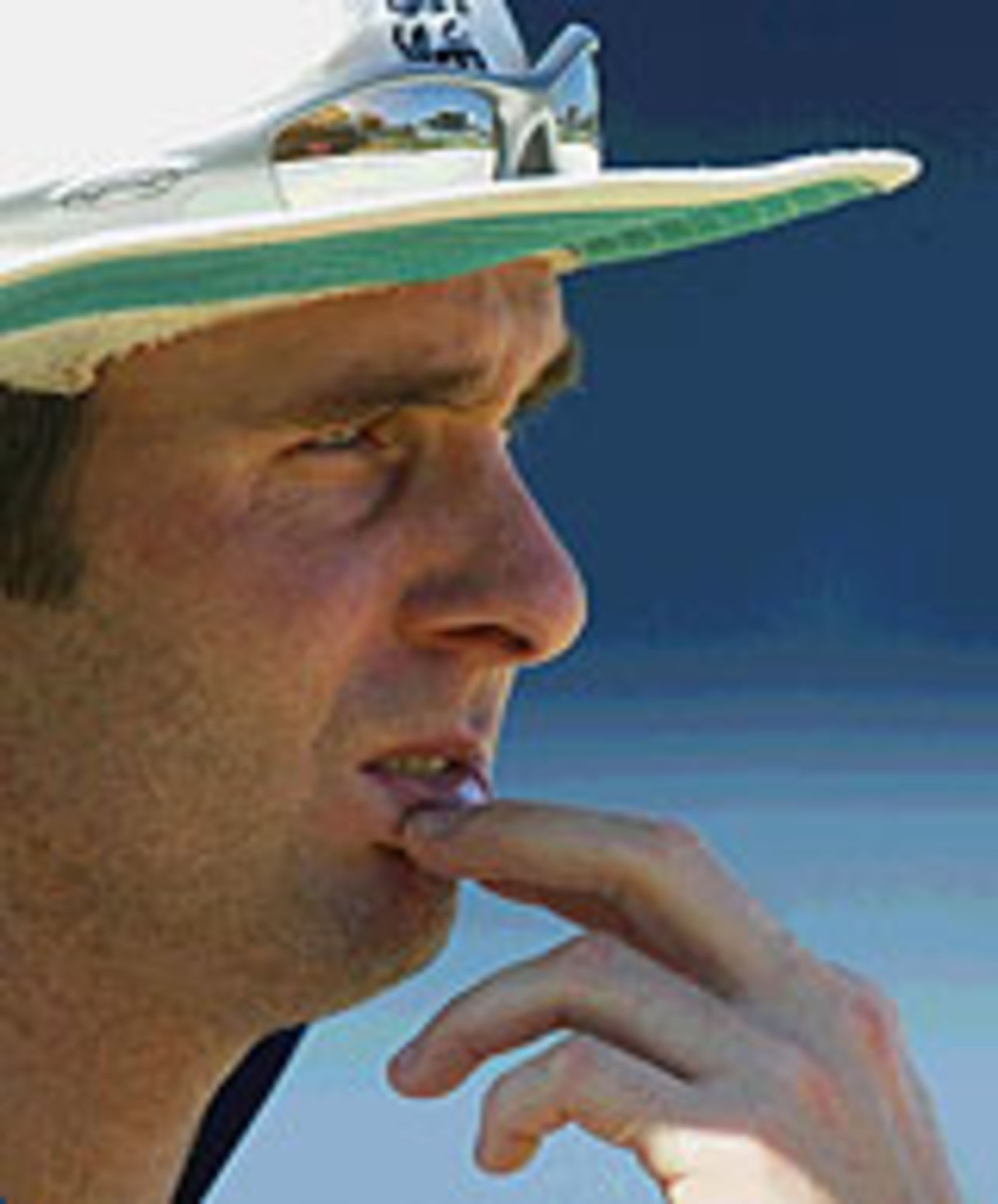 Michael Vaughan contemplates the task ahead, England in West Indies, February 29, 2004