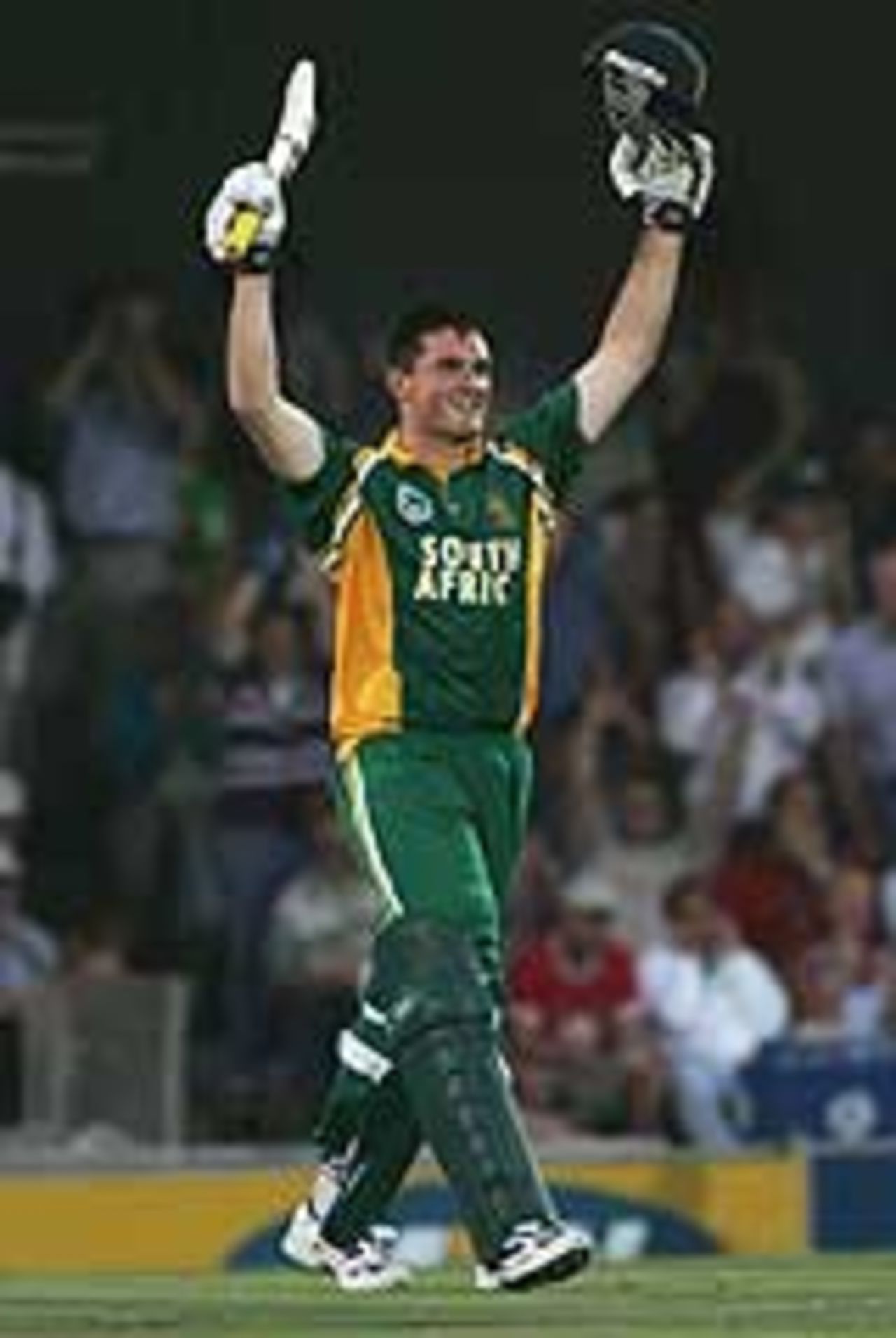 Graeme Smith scores his second ODI century, in the fifth one-day international at Buffalo Park, East London, February 8, 2005