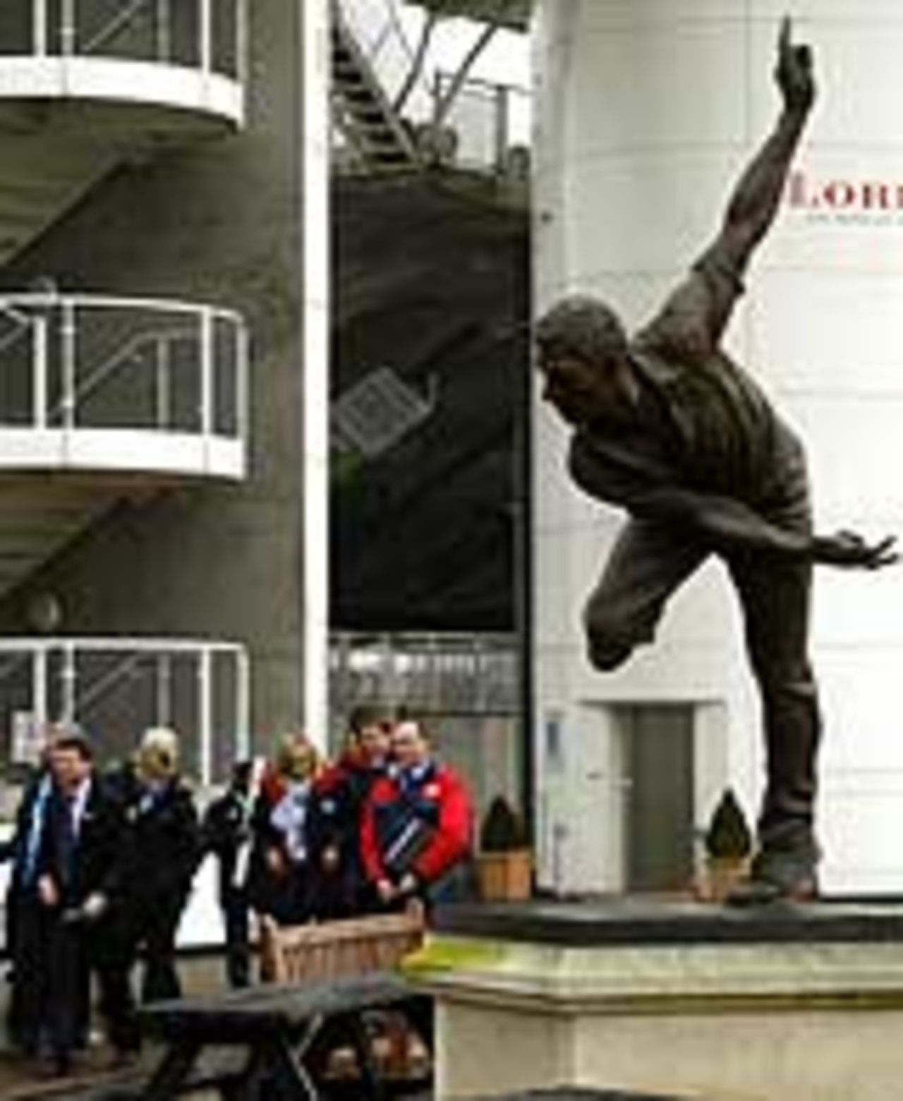 The IOC inspectorate arrives at Lord's, the proposed venue for the 2012 Olympic archery competition, February 17, 2005