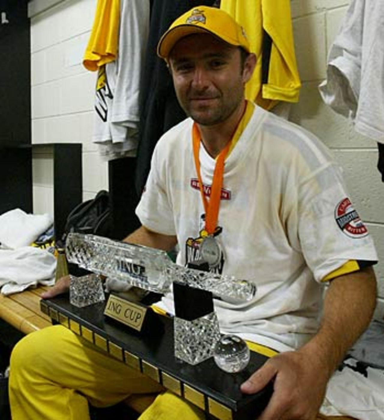 His finest hour ... Kade Harvey with the ING Cup, WA v Queensland, 2003-04
