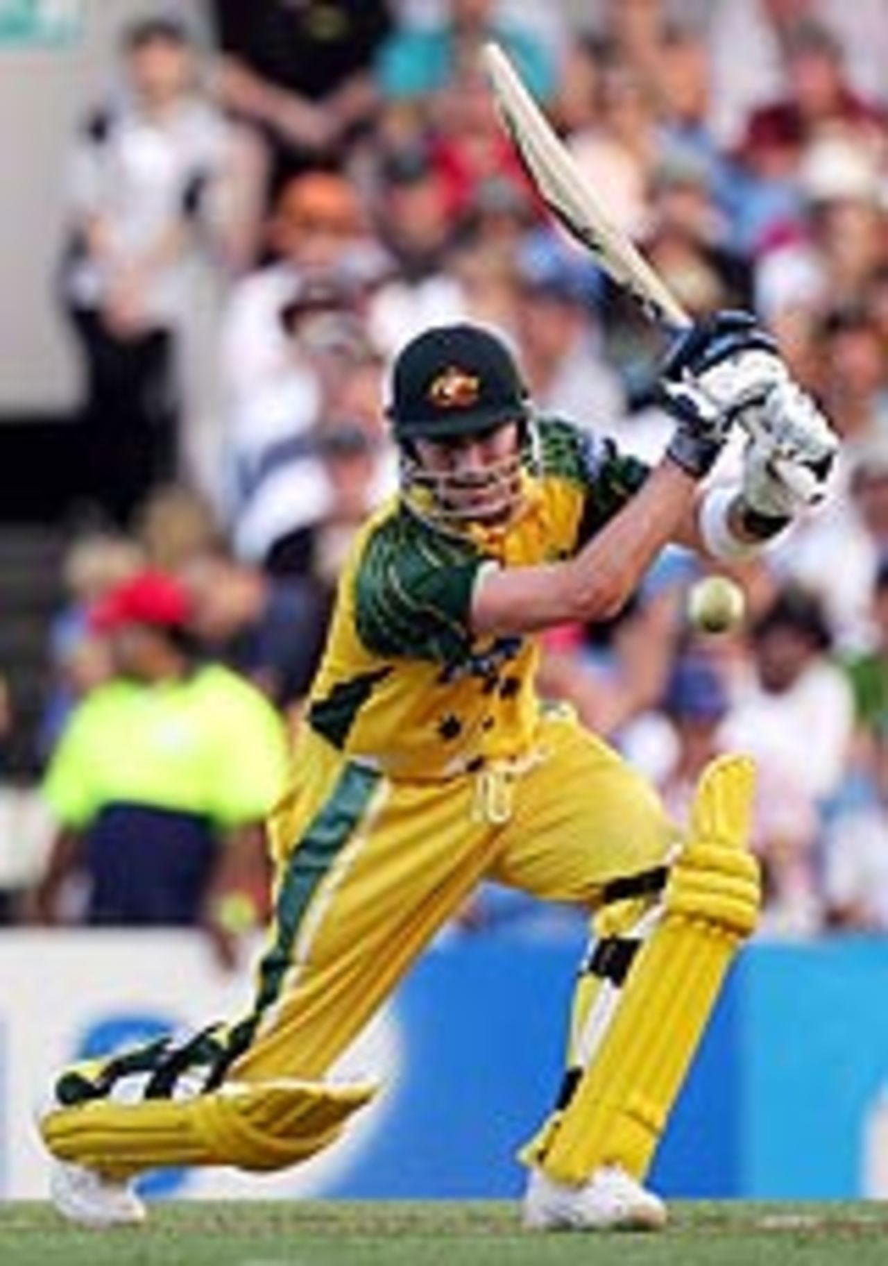 Michael Clarke drives, New Zealand v Australia, 3rd ODI, Auckland, February 26, 2005
