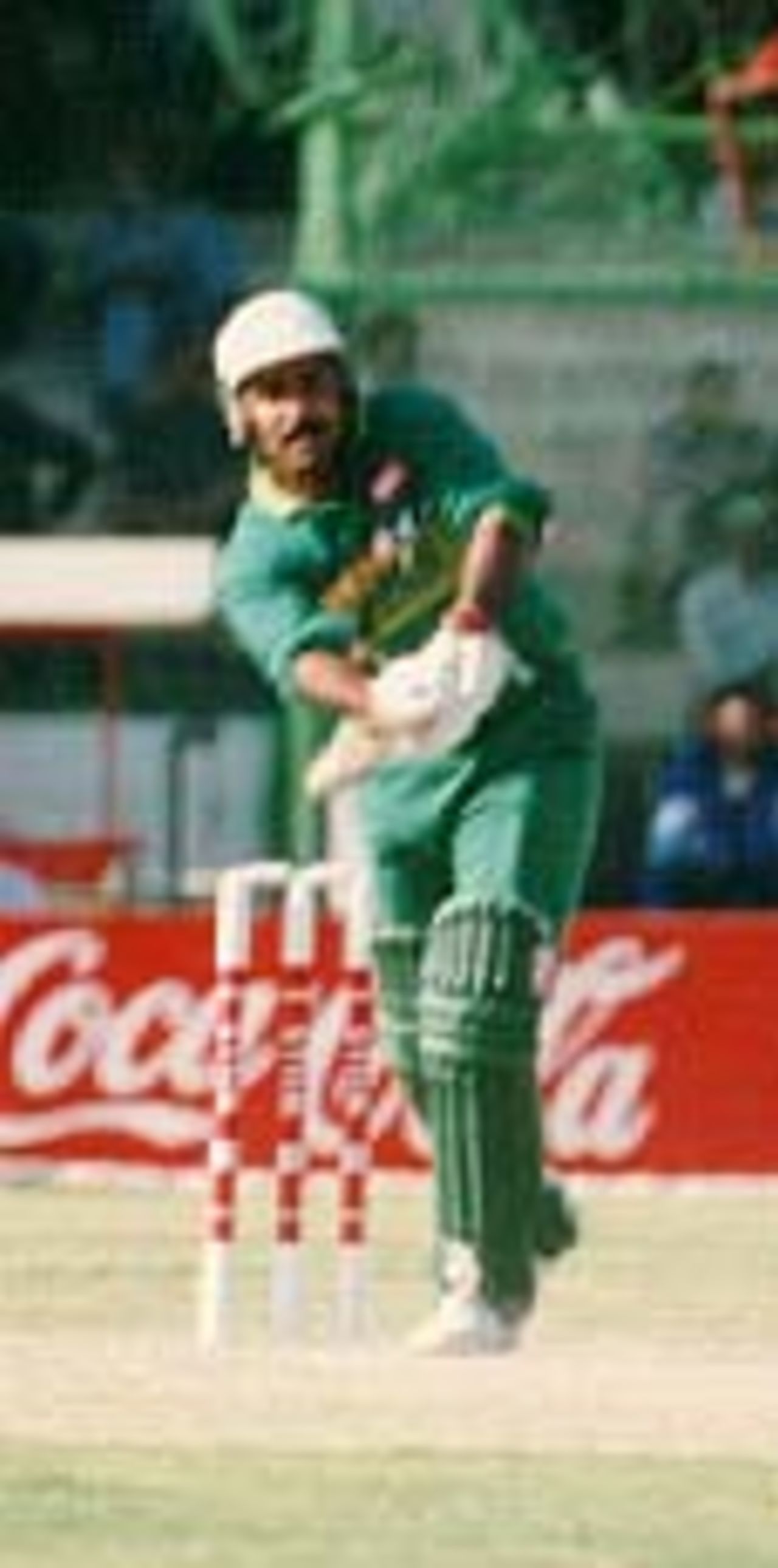 Javed Miandad drives and his mastery shows in WC '96