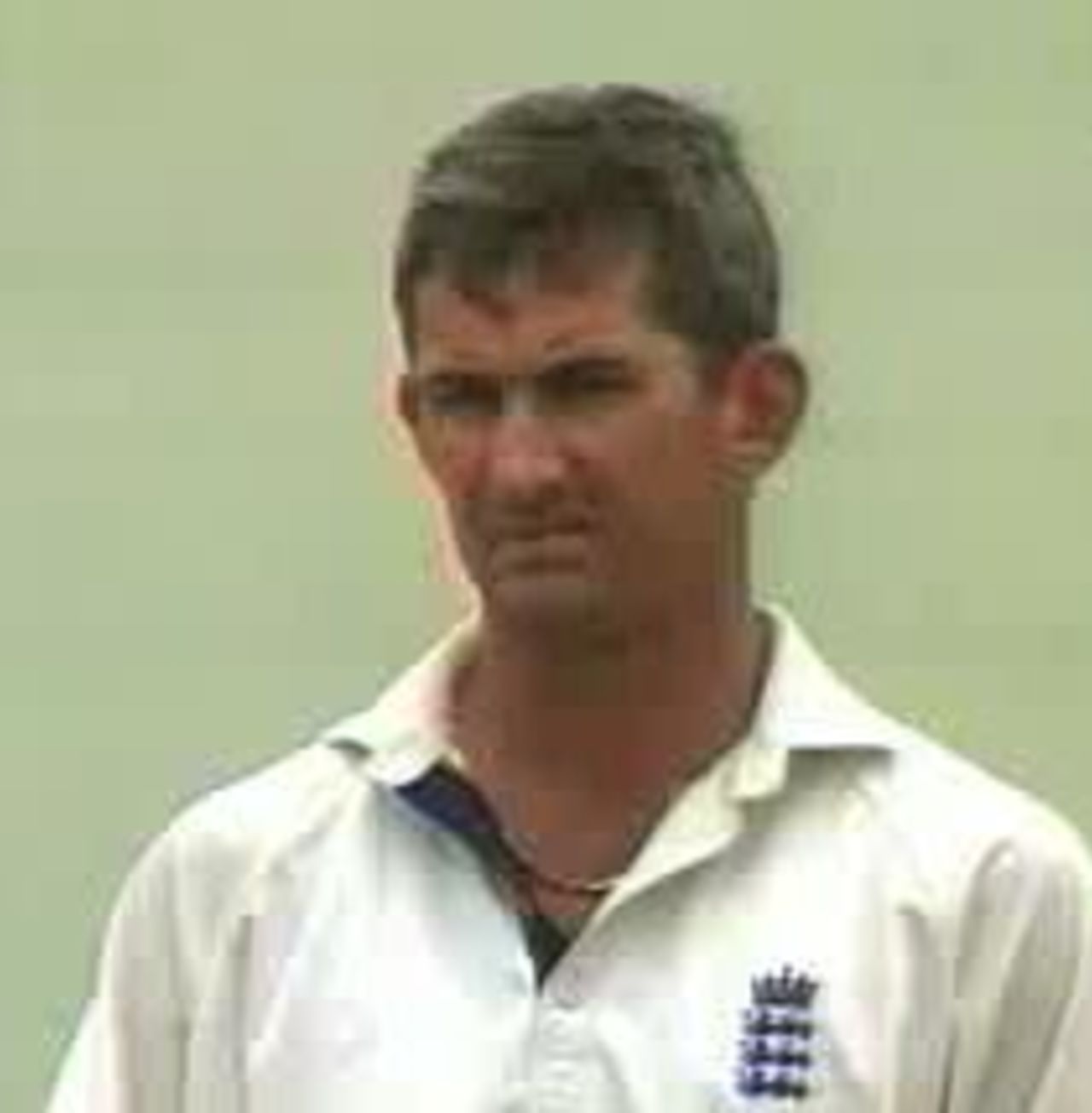 Andy Caddick despairs near the end of the fifth test