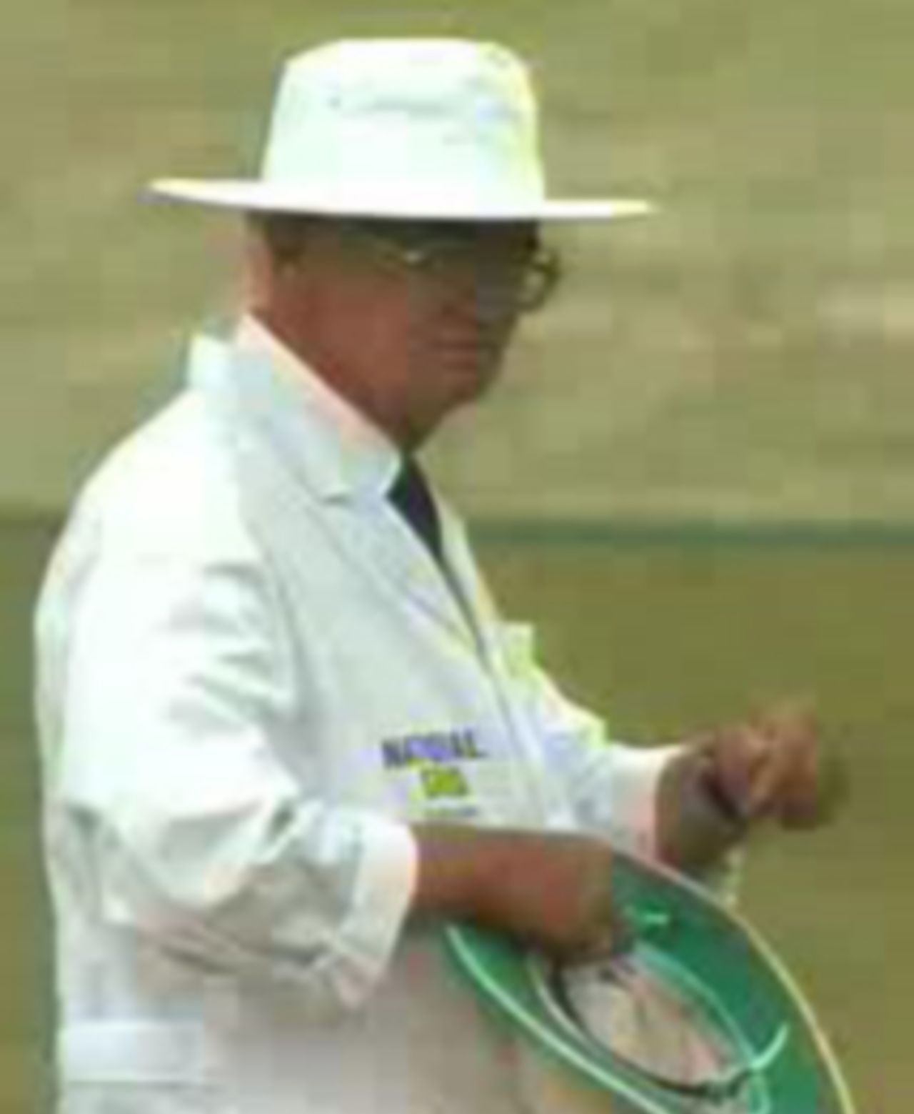 Cyril Mitchley during the fifth eng-wi test