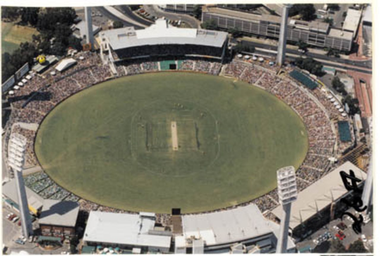 Aerial shot of the WACA ground Perth