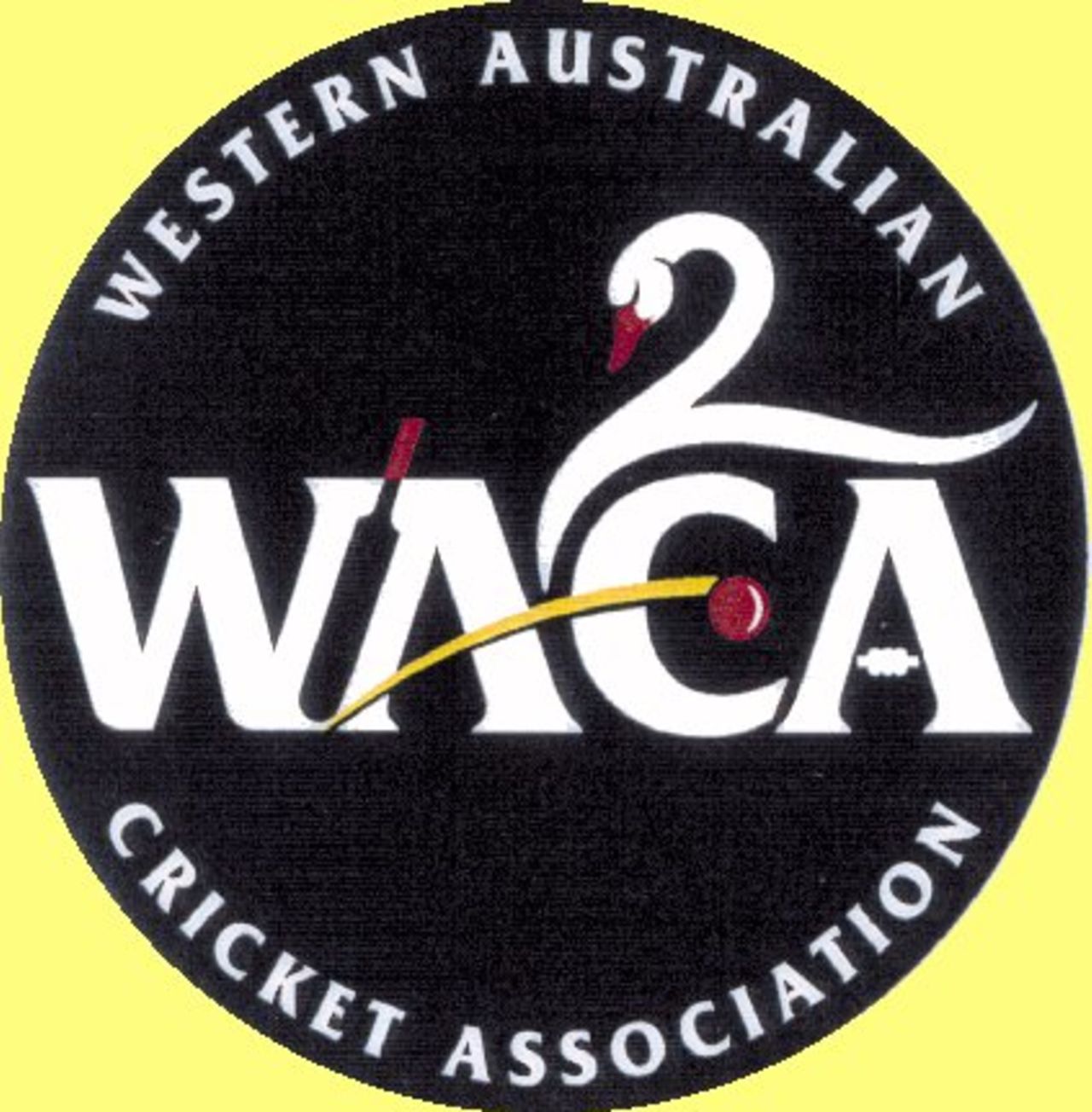 WACA graphic logo Black on yellow