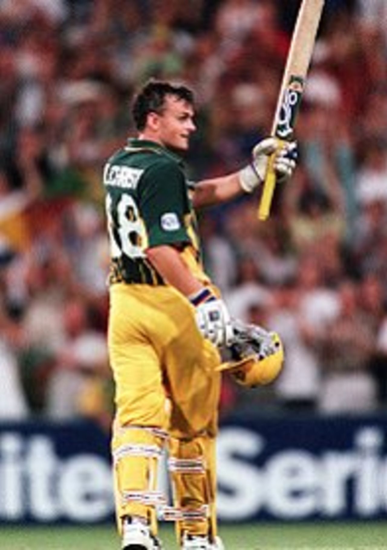 Adam Gilchrist batting for Australia