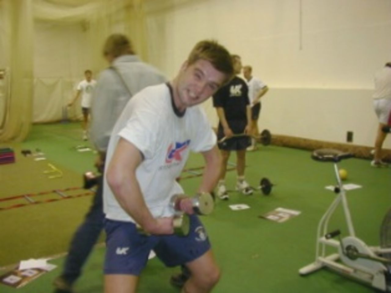 Joker Zac Morris stretches his limbs ...