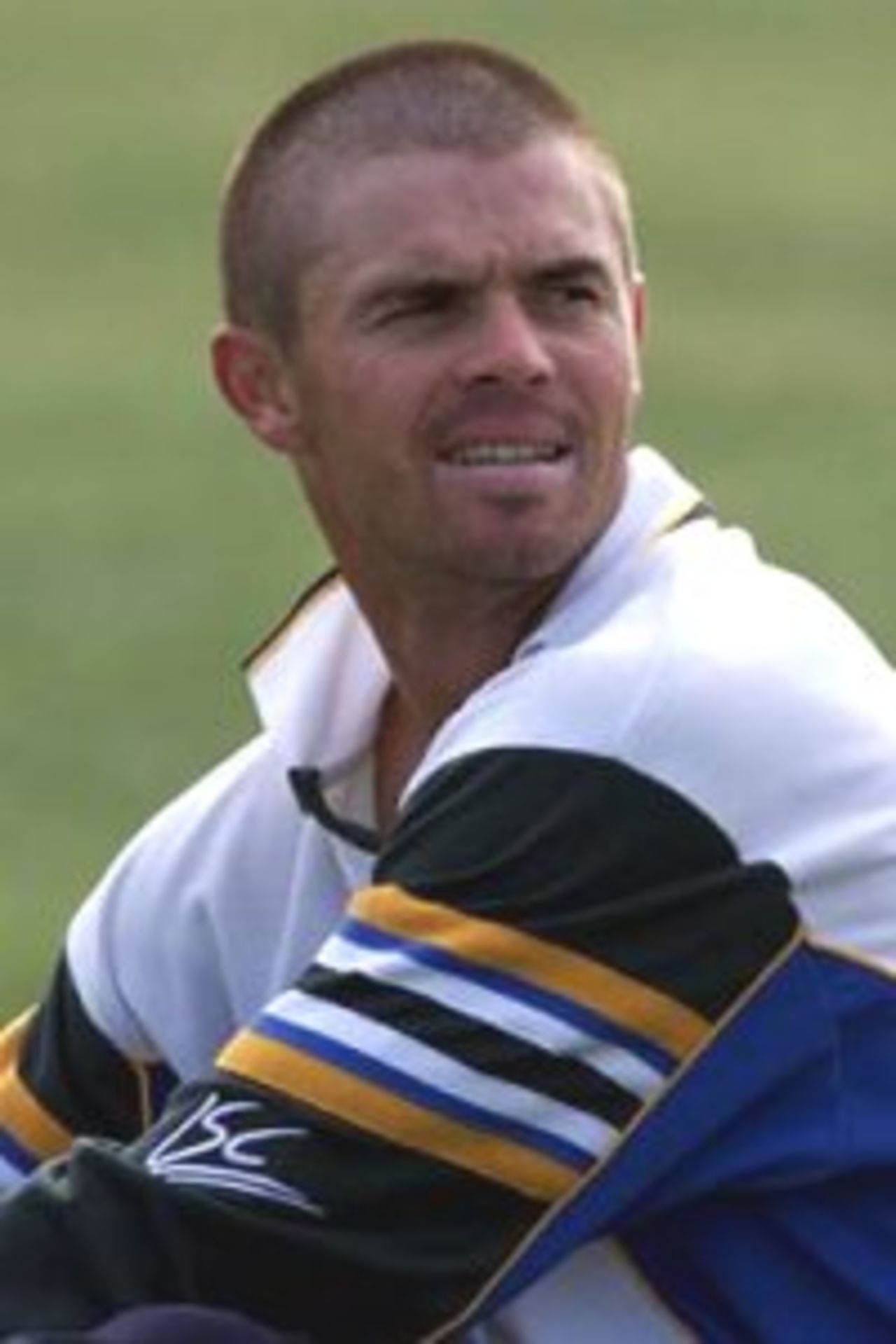 17 Mar 2000: Greg Blewett of Australia looks on during training at Nelson Park, Napier, New Zealand.