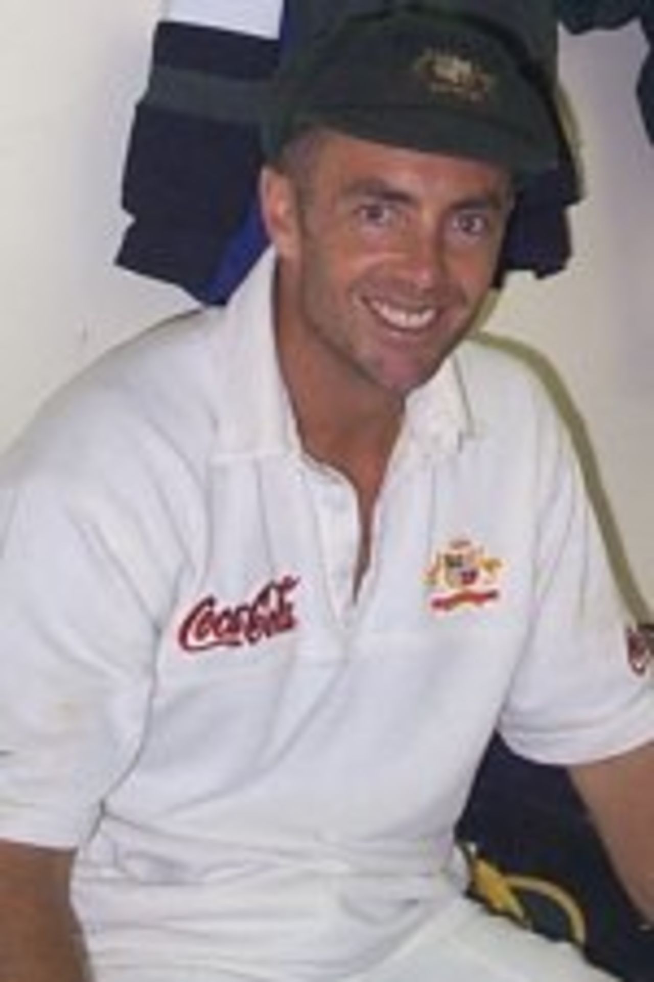 Colin Miller after his five wicket haul in the first Test against New Zealand, March 2000