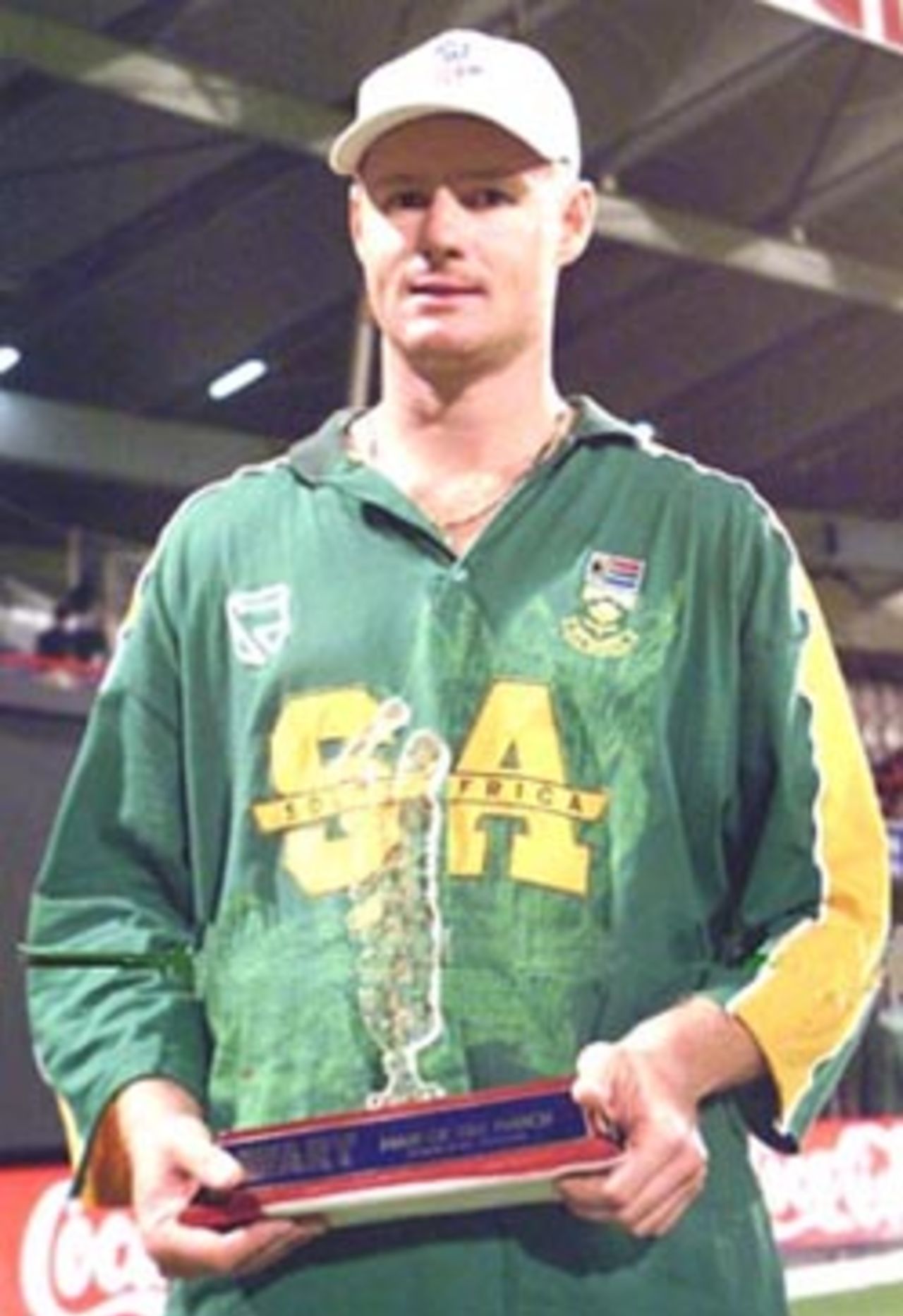 Man of the Match - Lance Klusener, Pakistan v South Africa, Coca-Cola Cup 1999/00, C.A. Stadium Sharjah, 24 March 2000.