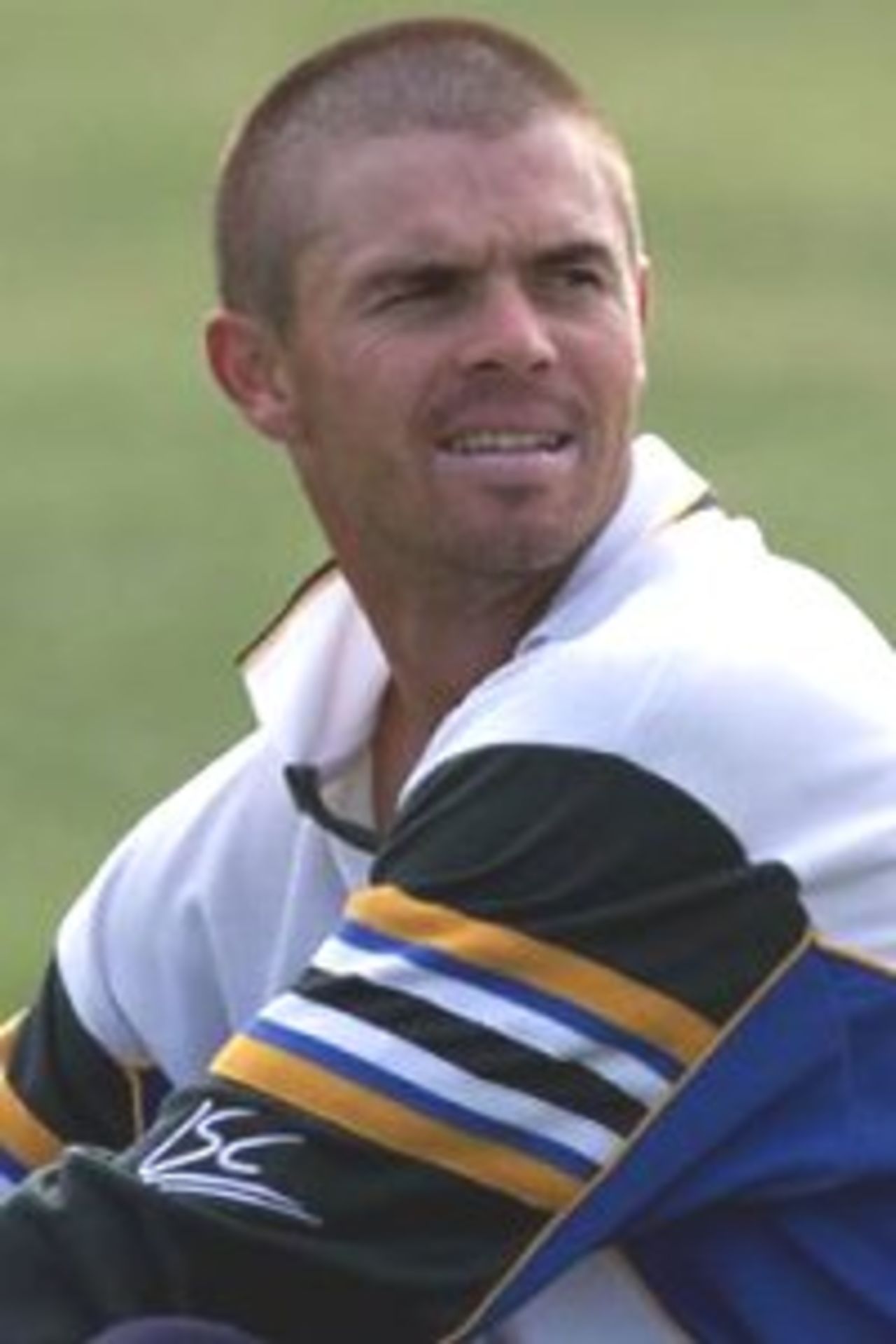 17 Mar 2000: Greg Blewett of Australia looks on during training at Nelson Park, Napier, New Zealand.
