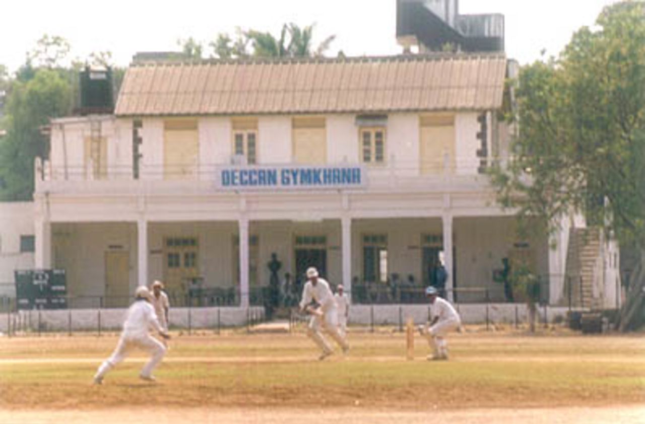 A view of the Pavilion at the Deccan Gymkhana Ground, Poona