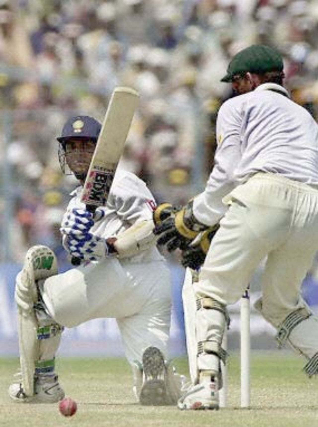 13 Mar 2001: Australia in India 2000/01, 2nd Test India v Australia, Eden Gardens, Calcutta 11-15 Mar 2001 (Day 3)