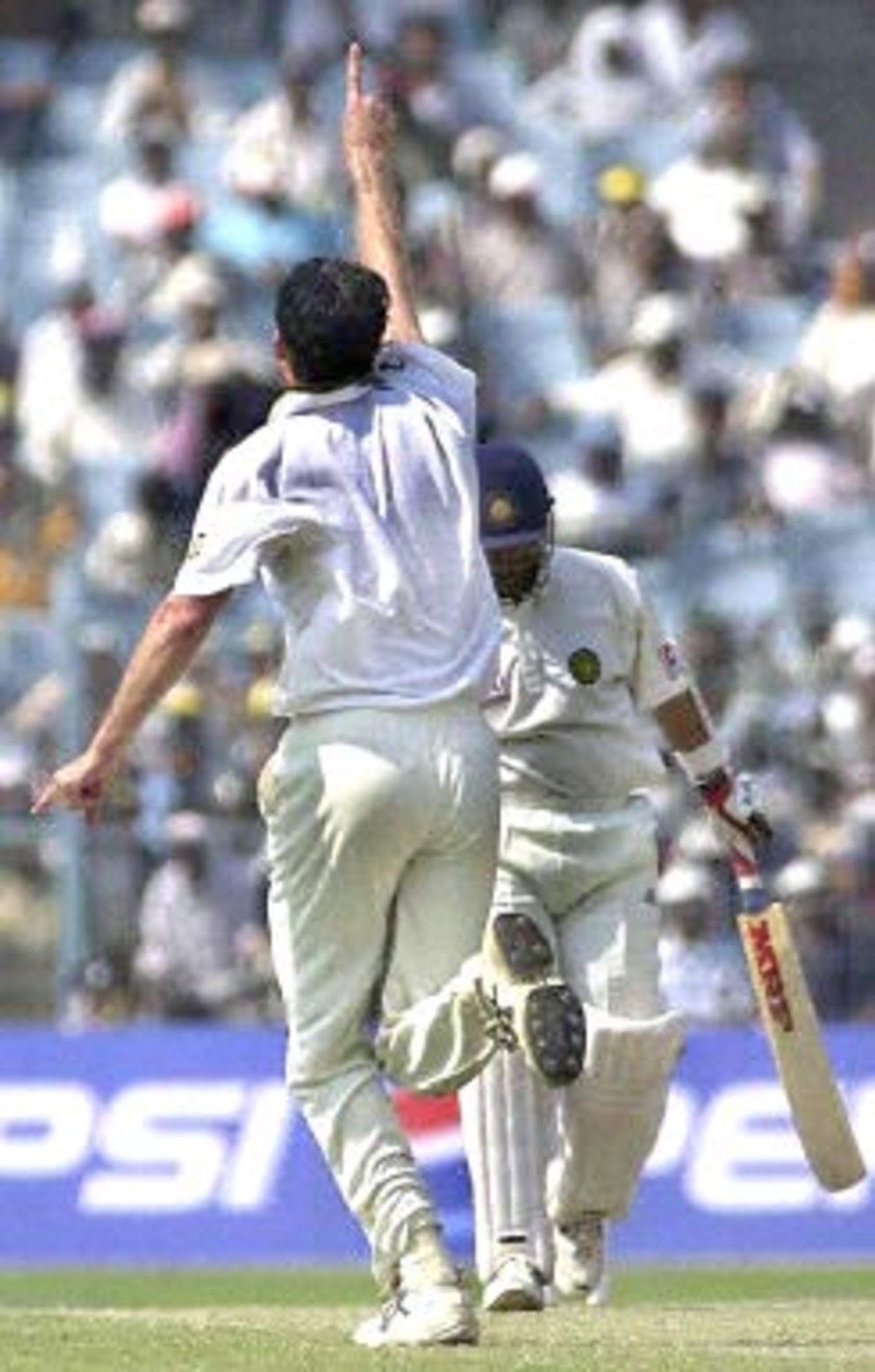 13 Mar 2001: Australia in India 2000/01, 2nd Test India v Australia, Eden Gardens, Calcutta 11-15 Mar 2001 (Day 3)