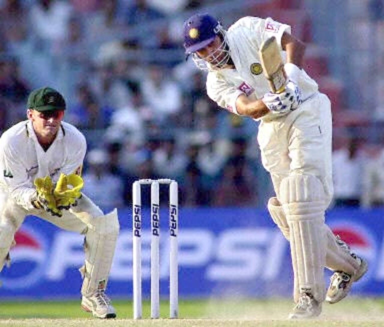 13 Mar 2001: Australia in India 2000/01, 2nd Test India v Australia, Eden Gardens, Calcutta 11-15 Mar 2001 (Day 3)