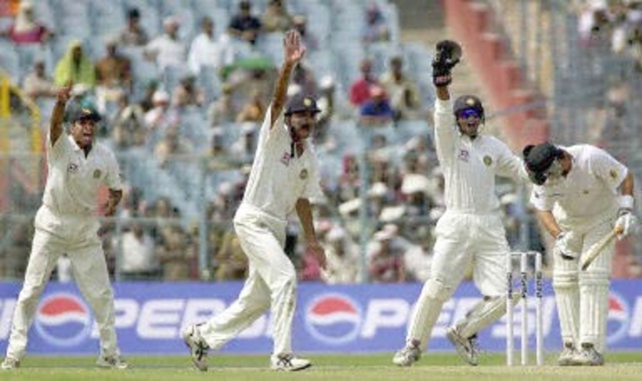 15 Mar 2001: Australia in India 2000/01, 2nd Test India v Australia, Eden Gardens, Calcutta 11-15 Mar 2001 (Day 5)