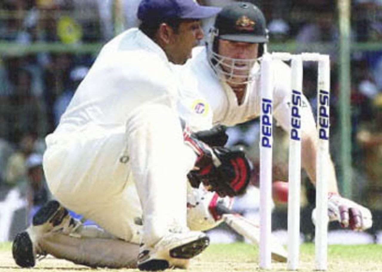 18 Mar 2001:  Australia in India, India v Australia 3rd Test, MA Chidambaram Stadium, Chepauk, Chennai, 18-22 Mar 2001(Day 1).