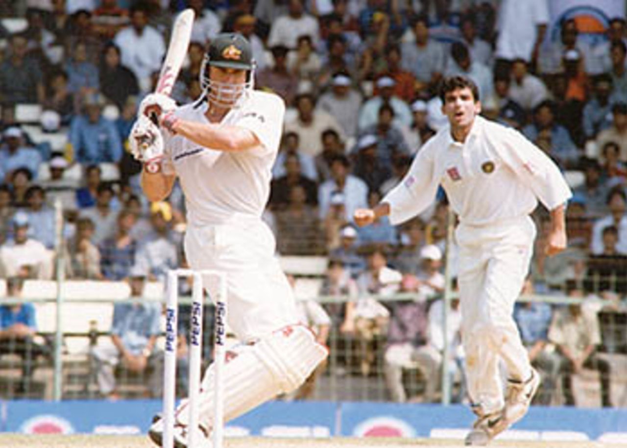 18 Mar 2001: Australia in India, India v Australia 3rd Test, MA Chidambaram Stadium, Chepauk, Chennai, 18-22 Mar 2001(Day 1).