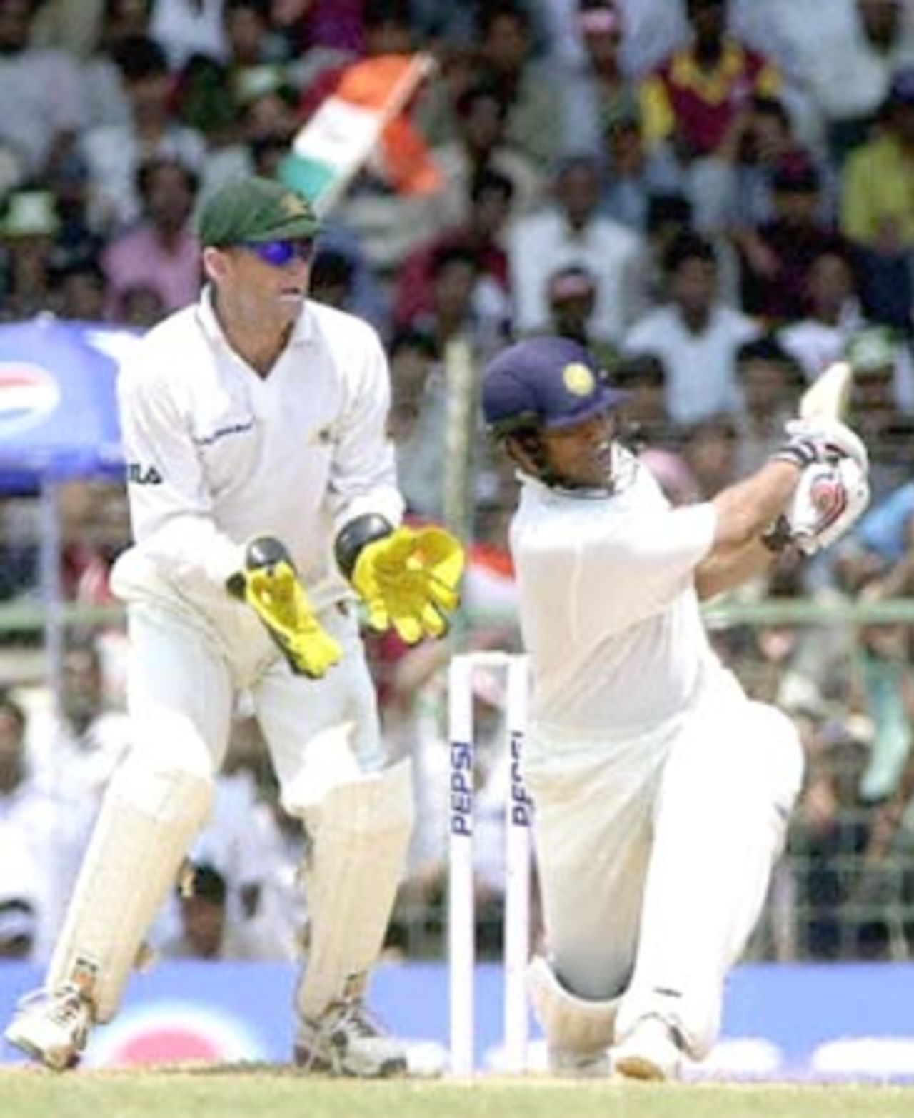 20 Mar 2001: Australia in India, India v Australia 3rd Test, MA Chidambaram Stadium, Chepauk, Chennai, 18-22 Mar 2001 (Day 3)
